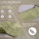 preview thumbnail 126 of 189, Home Weavers Waterford Collection Cotton Toilet Lid Rug | Elastic Fit | Fit Most Standard Toilet Lid | 18"x18"