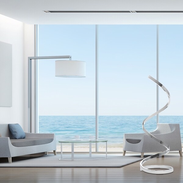 modern spiral led floor lamp