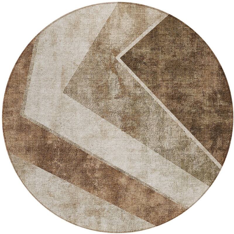 HomeRoots Geometric Transitional Rectangle Outdoor Rug