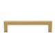 preview thumbnail 1 of 1, GlideRite 5 in. Center Gold Solid Square Bar Pulls (5-Pack) - Brass Gold