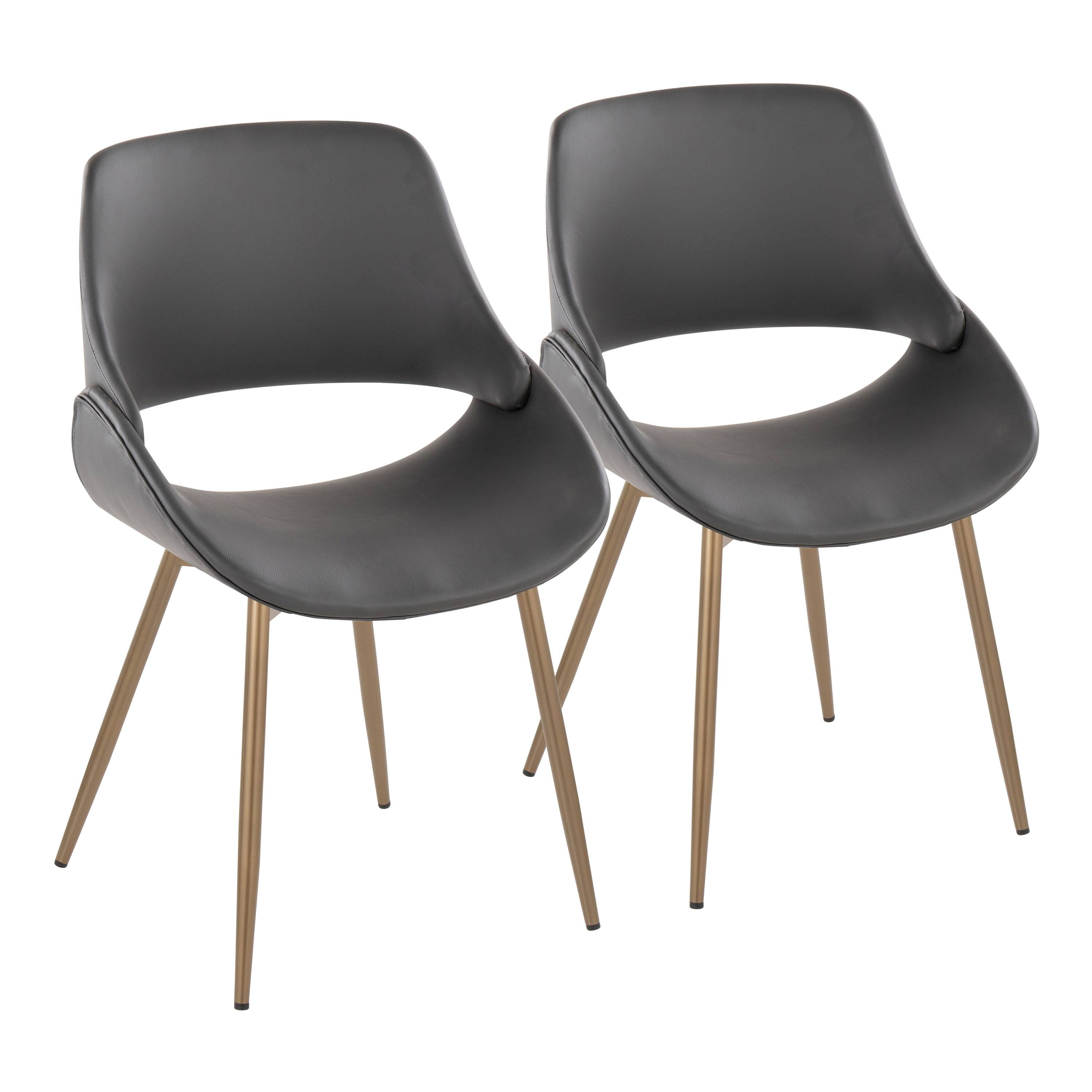 Option Grey Faux Leather/Antique Copper