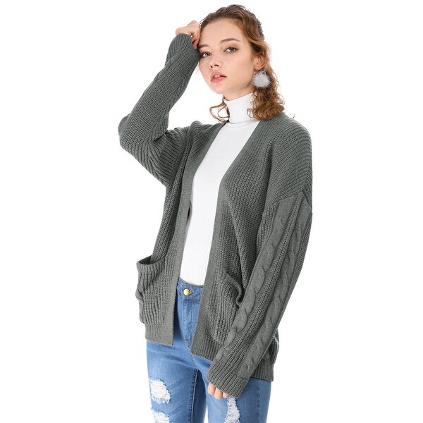 grey cardigan sweater womens