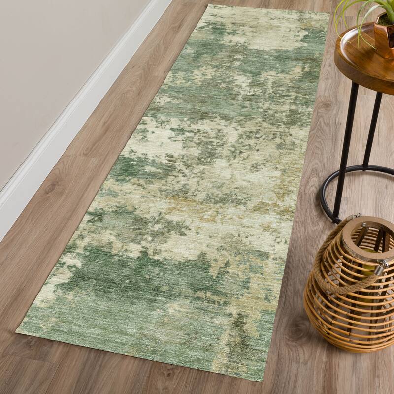 Machine Washable Indoor/ Outdoor Modern Jenna Chantille Rug