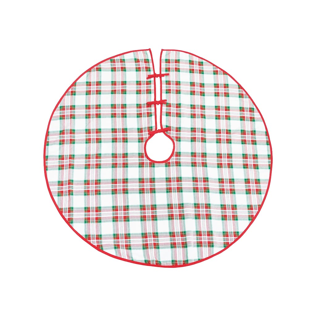 Carter Christmas Plaid Tree Skirt
