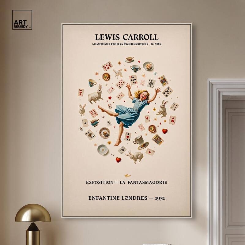 Carroll's Alice in Motion Canvas by Art Remedy