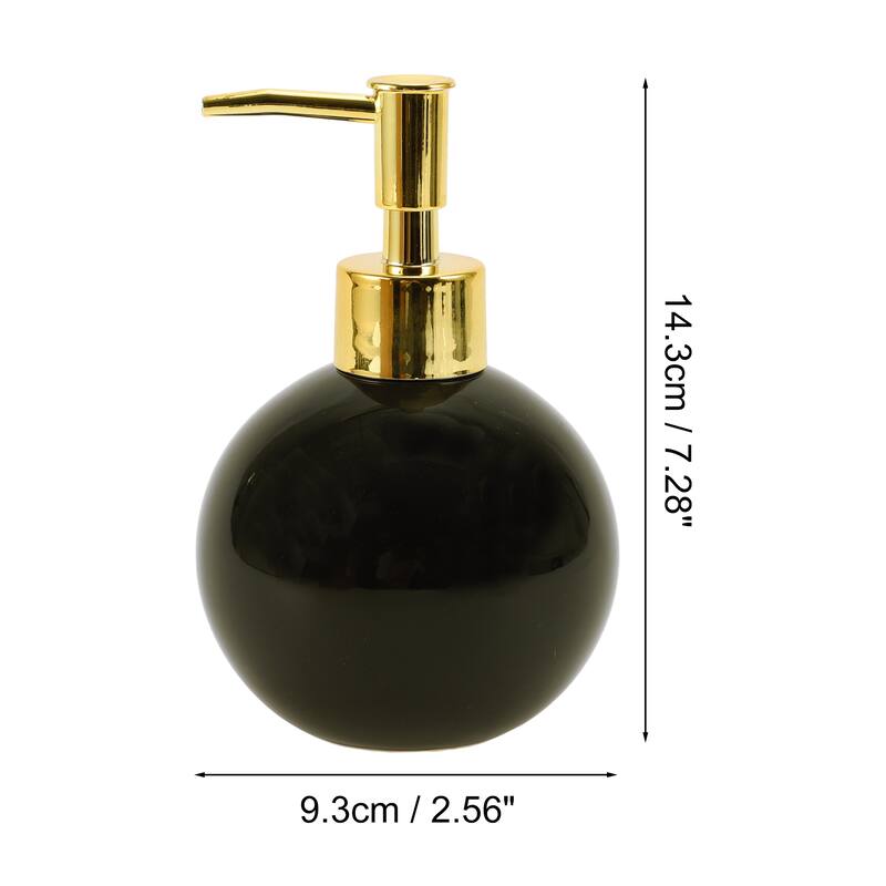 Round Simple Soap Pump Dispenser for Bathroom Hotel 300ml 1 Pcs