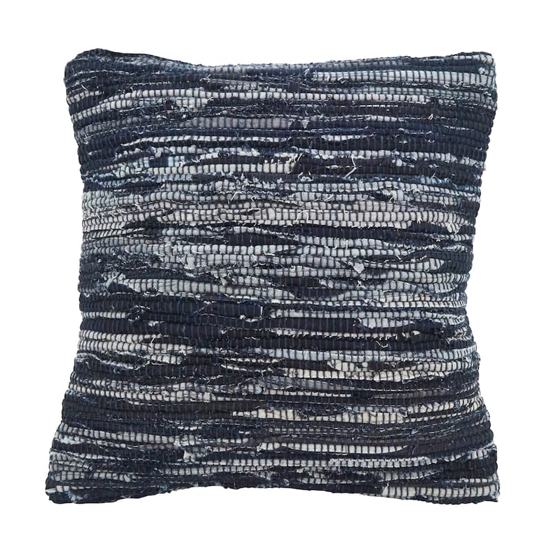 Throw Pillow With Chindi Rag Design