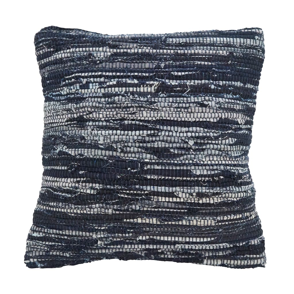 Throw Pillow With Chindi Rag Design
