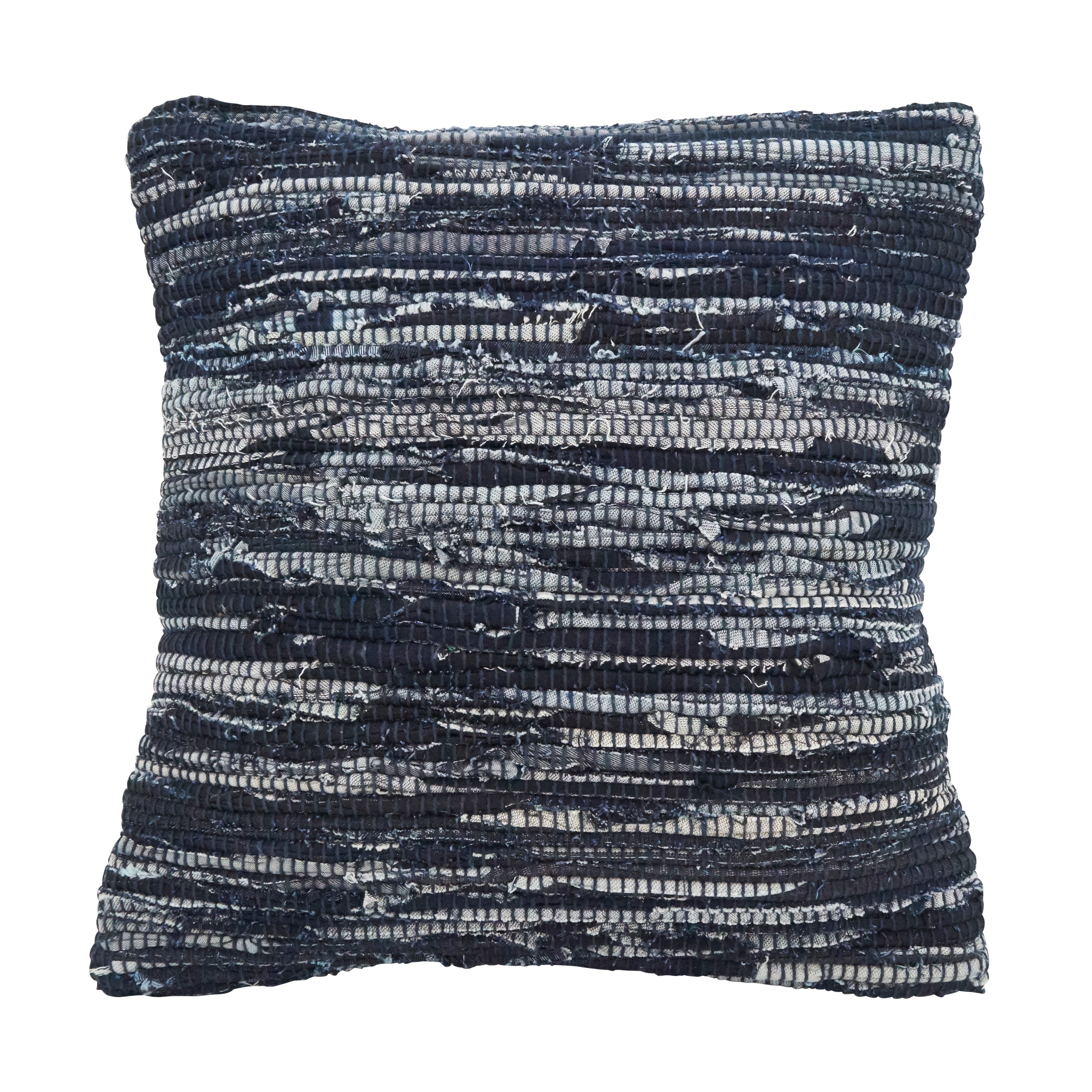 Throw Pillow With Chindi Rag Design