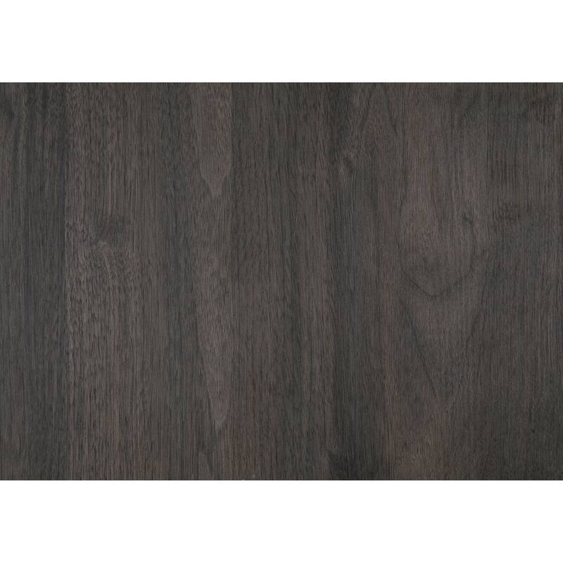 Queen Size Wood Panel Bed with Metal Accents and Scratch-Resistant Finish