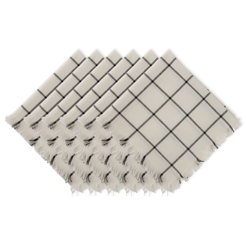 DII Blue Crab Printed Napkin (Set of 6) - Black