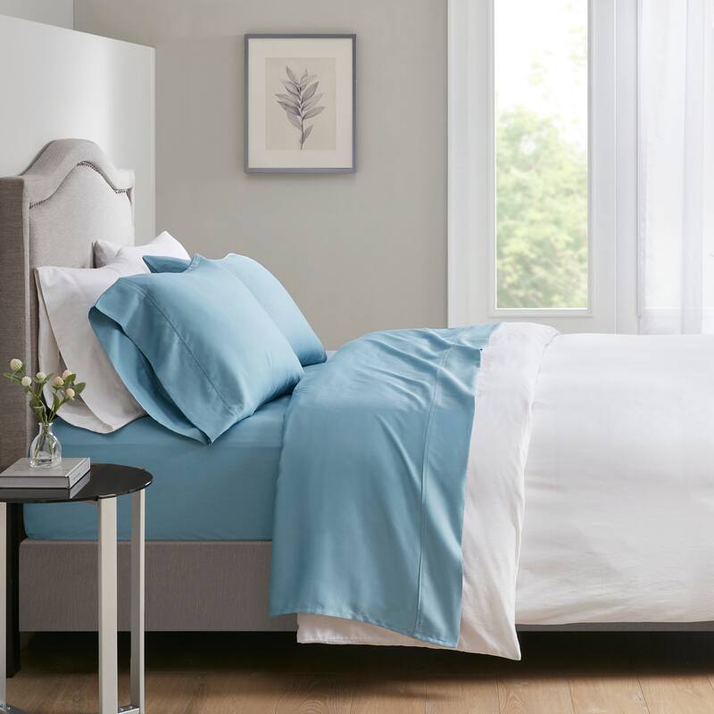 Beautyrest 700 Thread Count Cotton Tri-Blend 4 PC Sheet Set