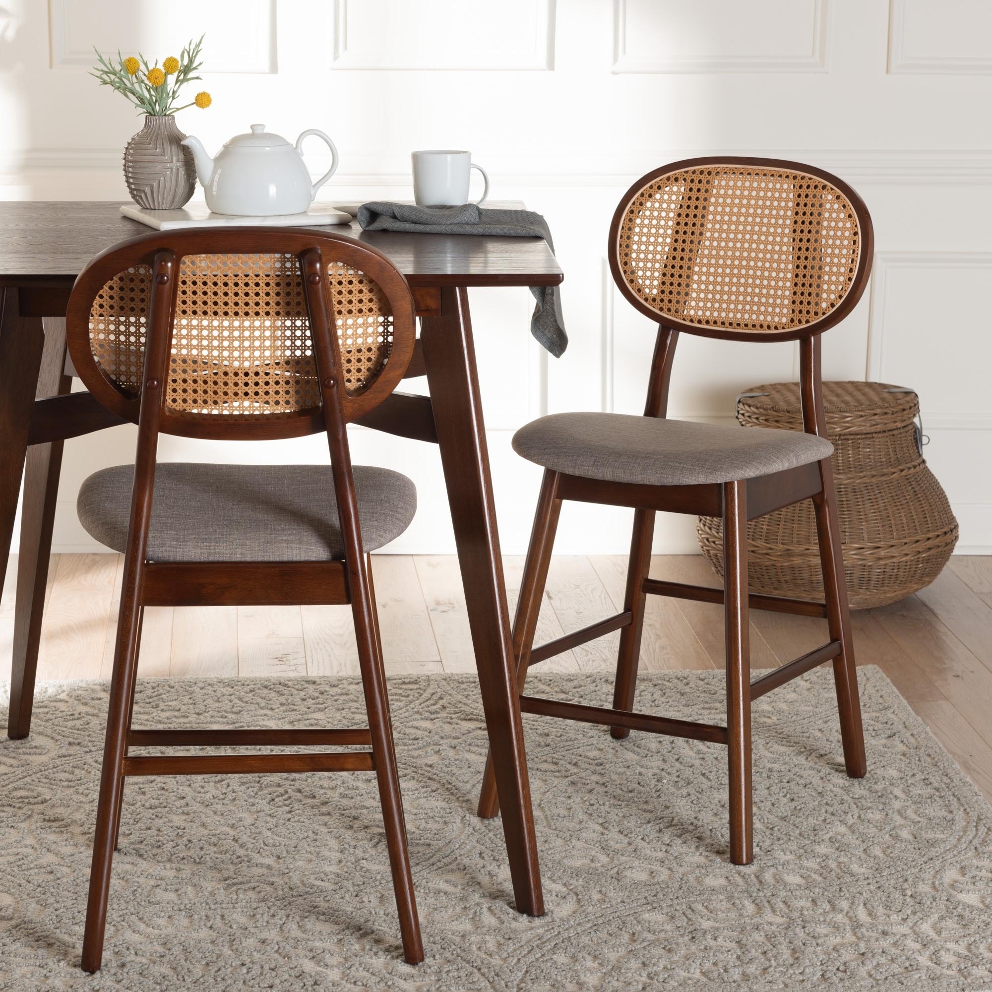 Mid century modern deals stools counter