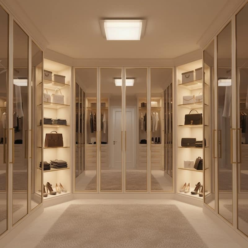 14 Inch Square Flush Mount Integrated LED Light Dimmable 3 Color Temperatures Acrylic Diffuser - Chrome