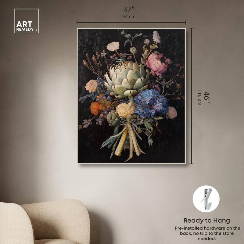 Moody Artichoke II Canvas by Art Remedy