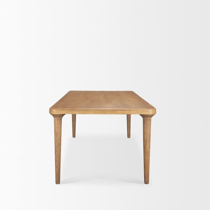 Suvan 84" Medium Brown Rectangular Solid Wood Table