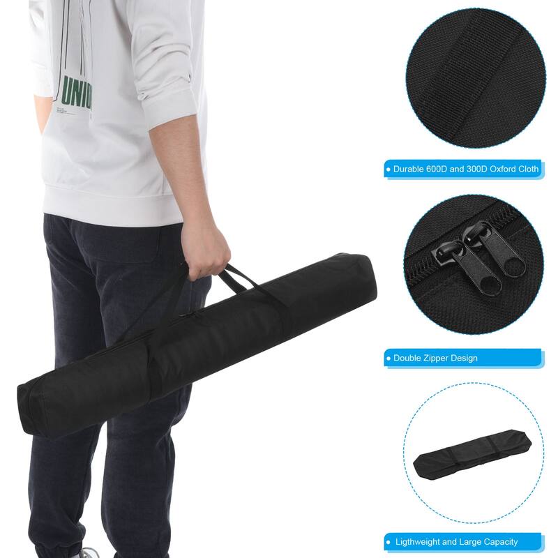 39" Camp Chair Replacement Bag Nylon Large Zippered Carrying Bag with Strap - Black