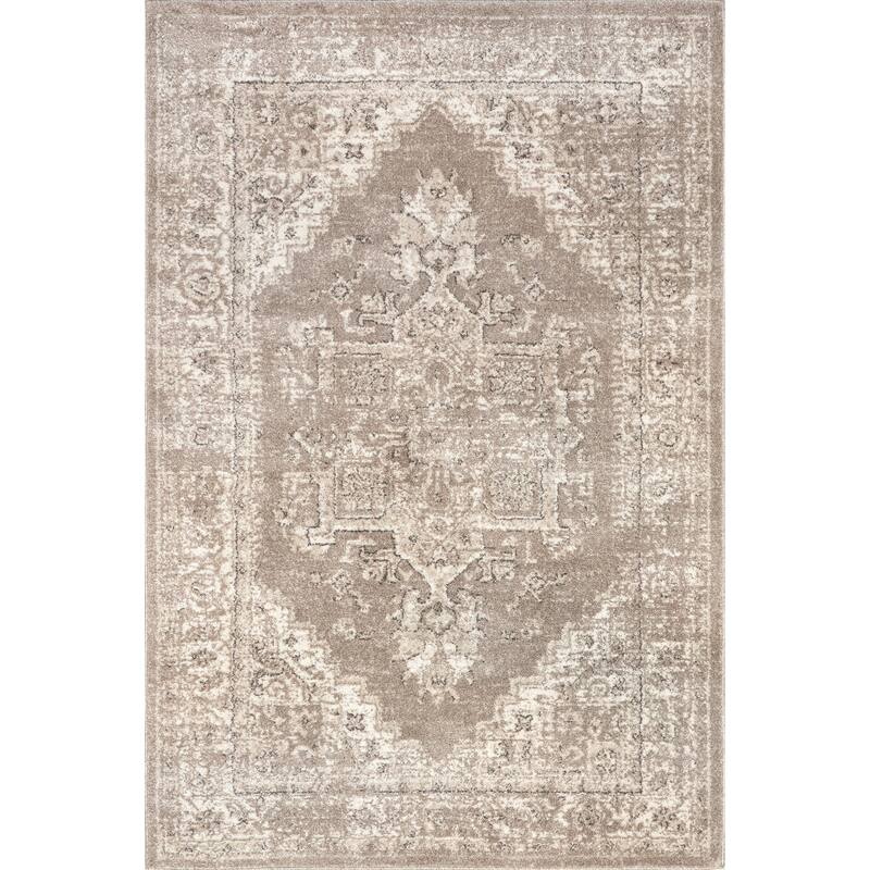 Nuloom Gena Distressed Transitional Medallion Area Rug