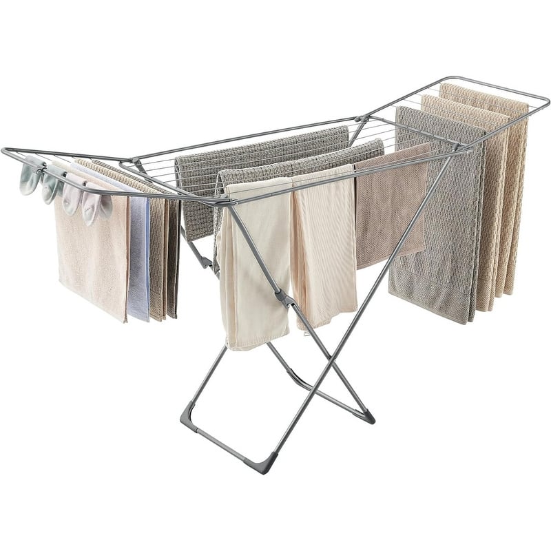 Metal Foldable Laundry Drying Rack - Space-Saving Design