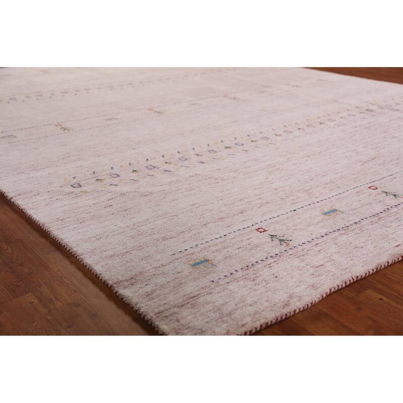 Hand Knotted Oriental 100% Wool Carpet Tribal Animal Pictorial Multi-Colored Gabbeh Area Rug - 11' 5'' X 8' 8''