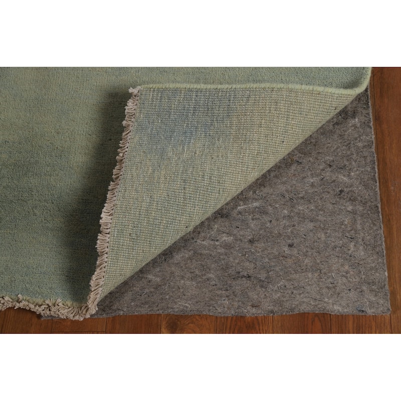 Gabbeh Modern Foyer Rug Hand-Knotted Solid Wool Carpet - 2'8"x 4'1"