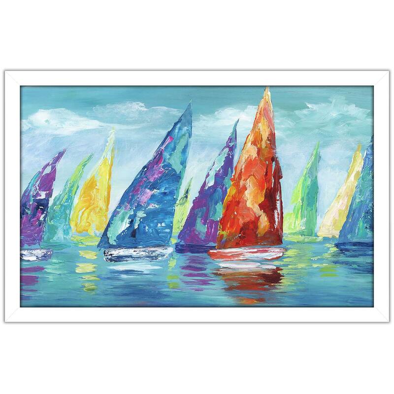 "Fine Day Sailing II (Horizontal)" by Nan Print on Acrylic
