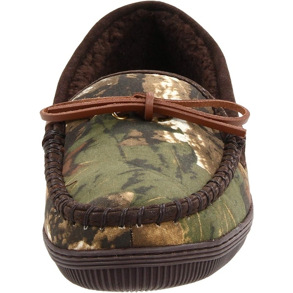 mens camo moccasin slippers