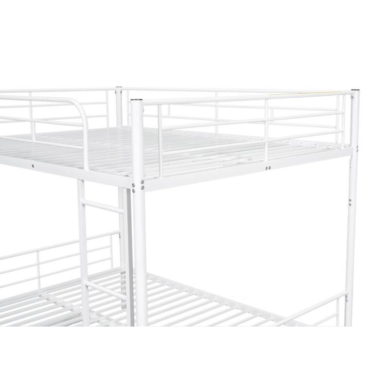 Full Over Full Metal Bunk Bed with Trundle Bed Bath & Beyond 39637120