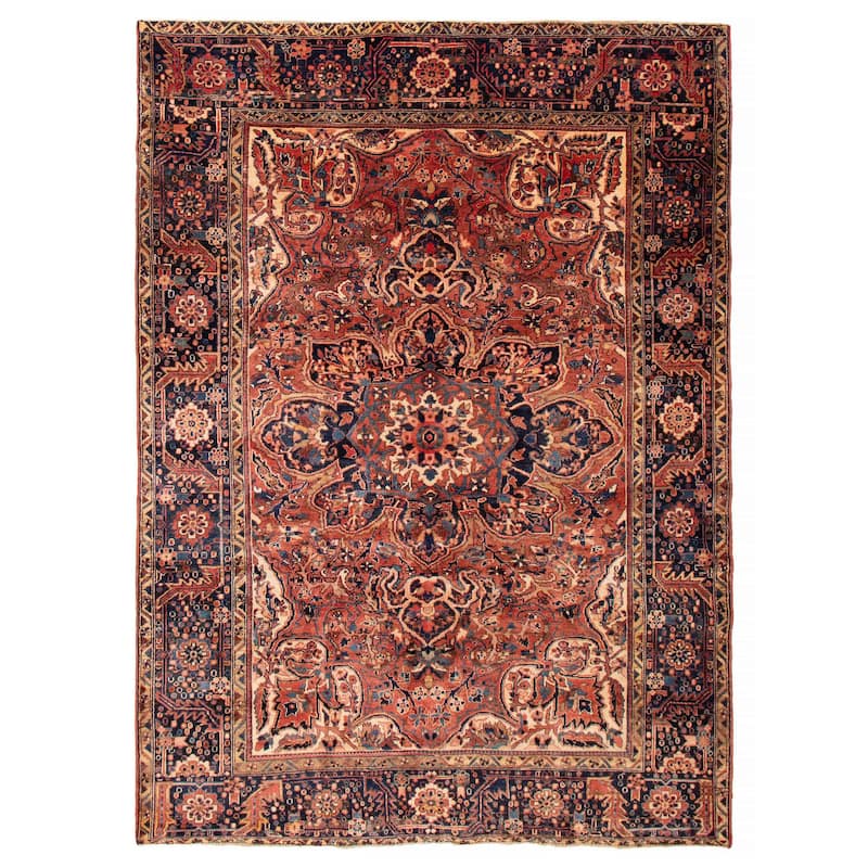 ECARPETGALLERY Hand-knotted Sarabi Copper Wool Rug - 7'11 x 11'1 - Dark Copper - 7'11 x 11'1