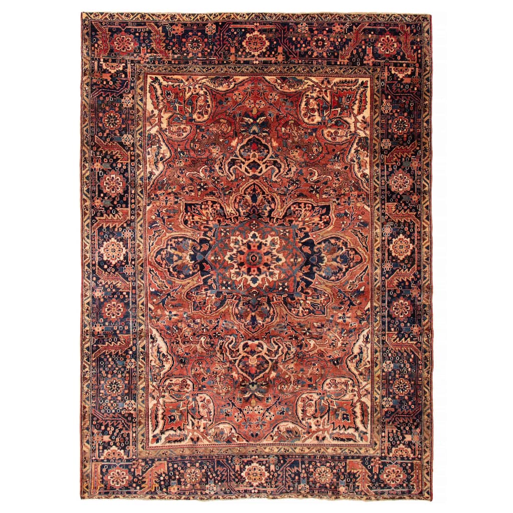 ECARPETGALLERY Hand-knotted Sarabi Copper Wool Rug - 7'11 x 11'1