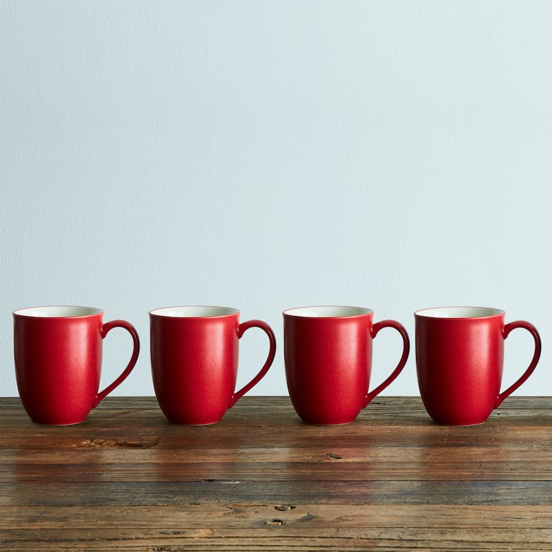 Noritake Colorwave Set Of 4 XL Large Mugs, 18 Oz.