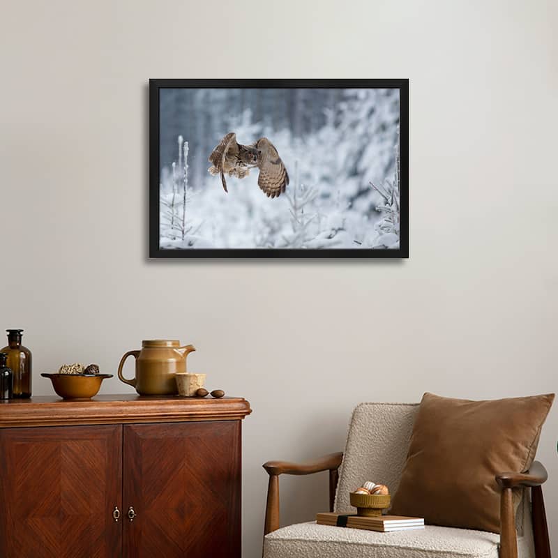 Eurasian Eagle-Owl Premium Framed Poster by Milan Zygmunt