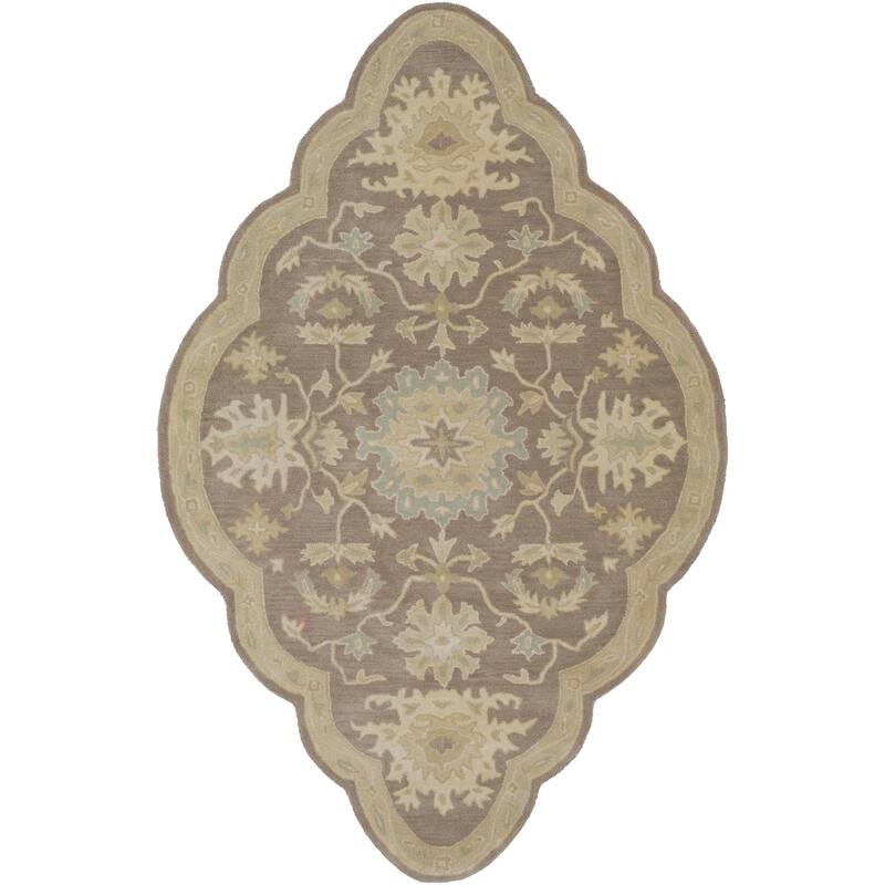 Livabliss Caesar Traditional Paisley Area Rug - Taupe - 9' x 12' - Rectangle