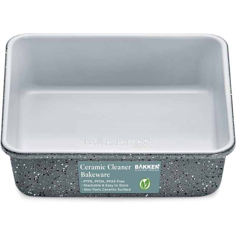 Square Cake Pan - Aluminized Steel, Ceramic Non-Stick Coating - Marble