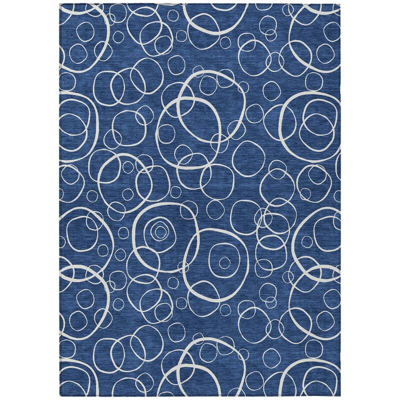 Machine Washable Indoor/ Outdoor Contemporary Nexus Chantille Rug