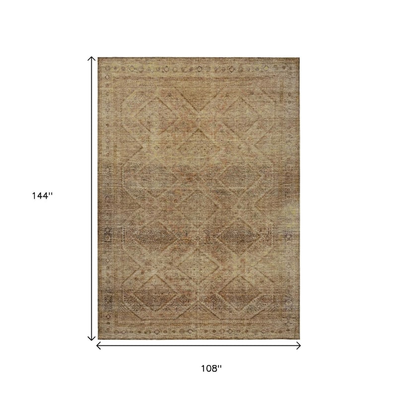 HomeRoots Geometric Transitional Rectangle Outdoor Rug