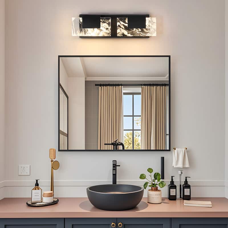 Modern Bathroom Vanity Light LED Dimmable Wall Sconce with UL Certified - 16 inches and above