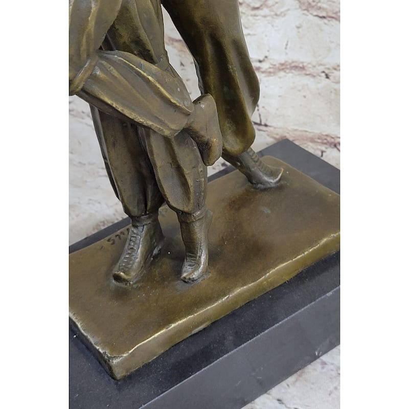 Signed Original Persian Dancers Bronze Sculpture Statue Hot Cast Art Deco Figure