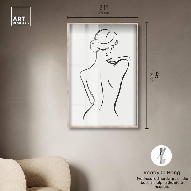 Woman in Contour III Shadowbox by Art Remedy