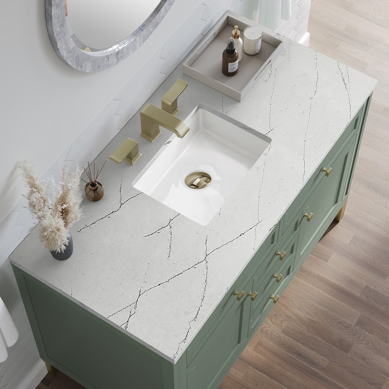 James Martin Vanities Chicago 48" Single Vanity, Smokey Celadon