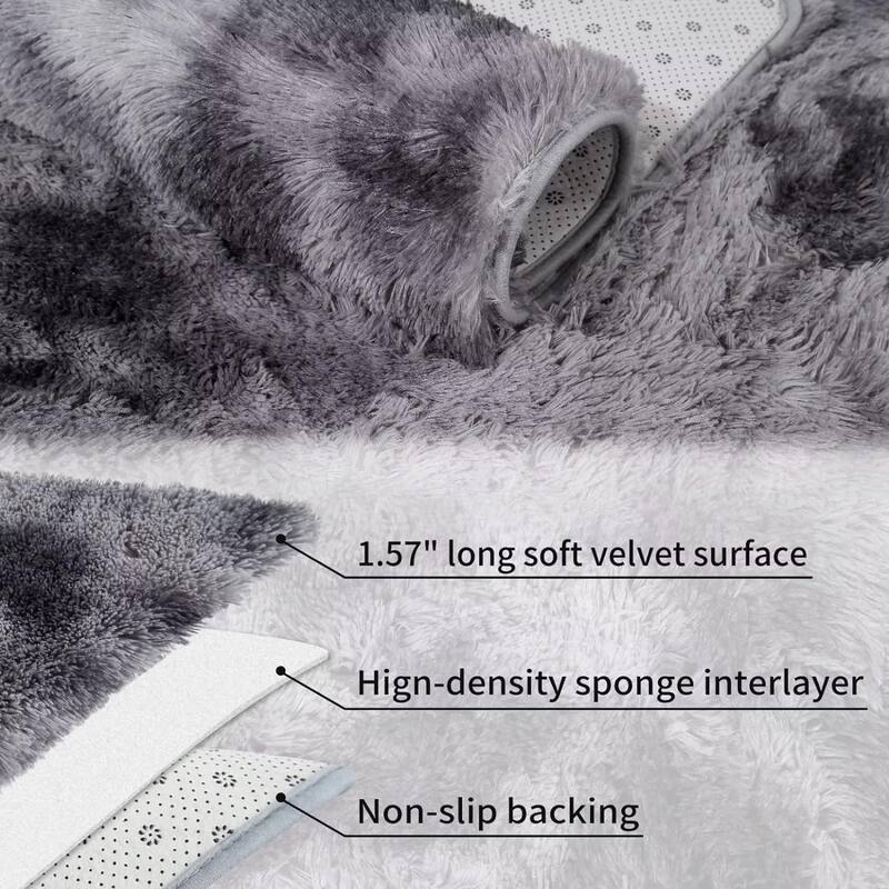 Garvee Shag Fluffy Area Rug Modern Indoor Plush Shaggy Carpet