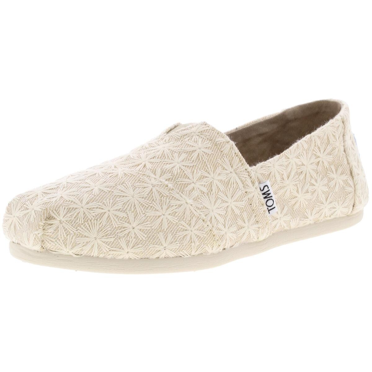 Shop Toms Womens Classic Casual Shoes Canvas Metallic Free