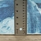 preview thumbnail 10 of 11, Vista Home Sunderland Abstract Sky Washable Blue/ Ivory Area Rug