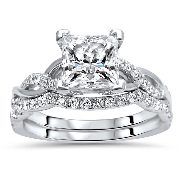 Shop Black Friday Deals on 14k White Gold 1.50ct Princess