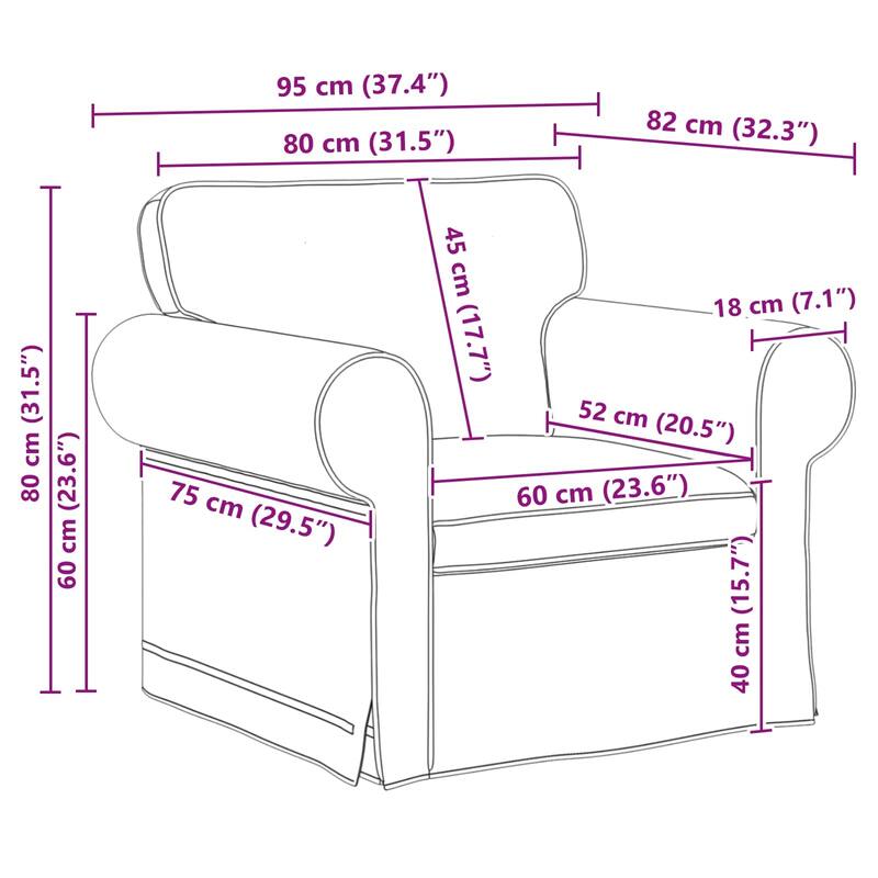 vidaXL Sofa 2 pcs Dark Grey in Fabric