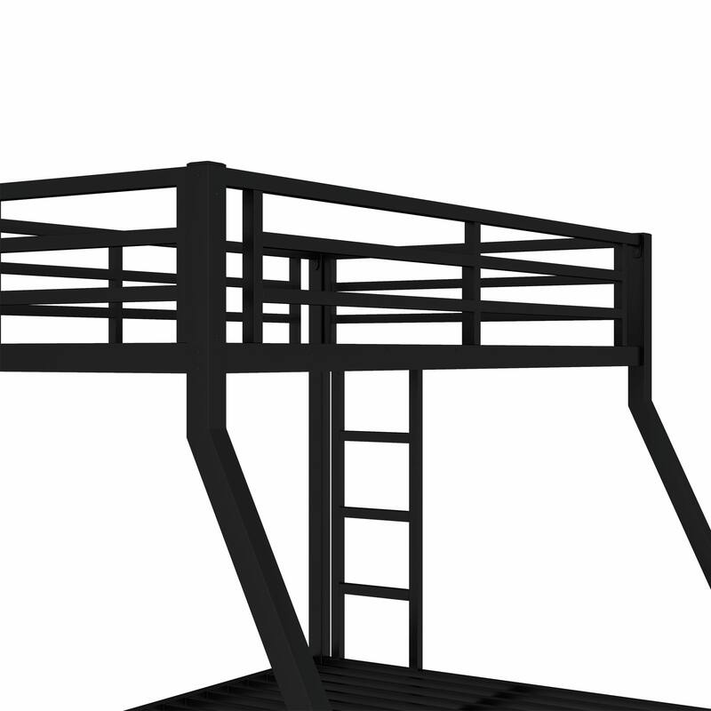 Metal Bunk Bed for Teens and Adults, Space-Saving, Noise-Reduced