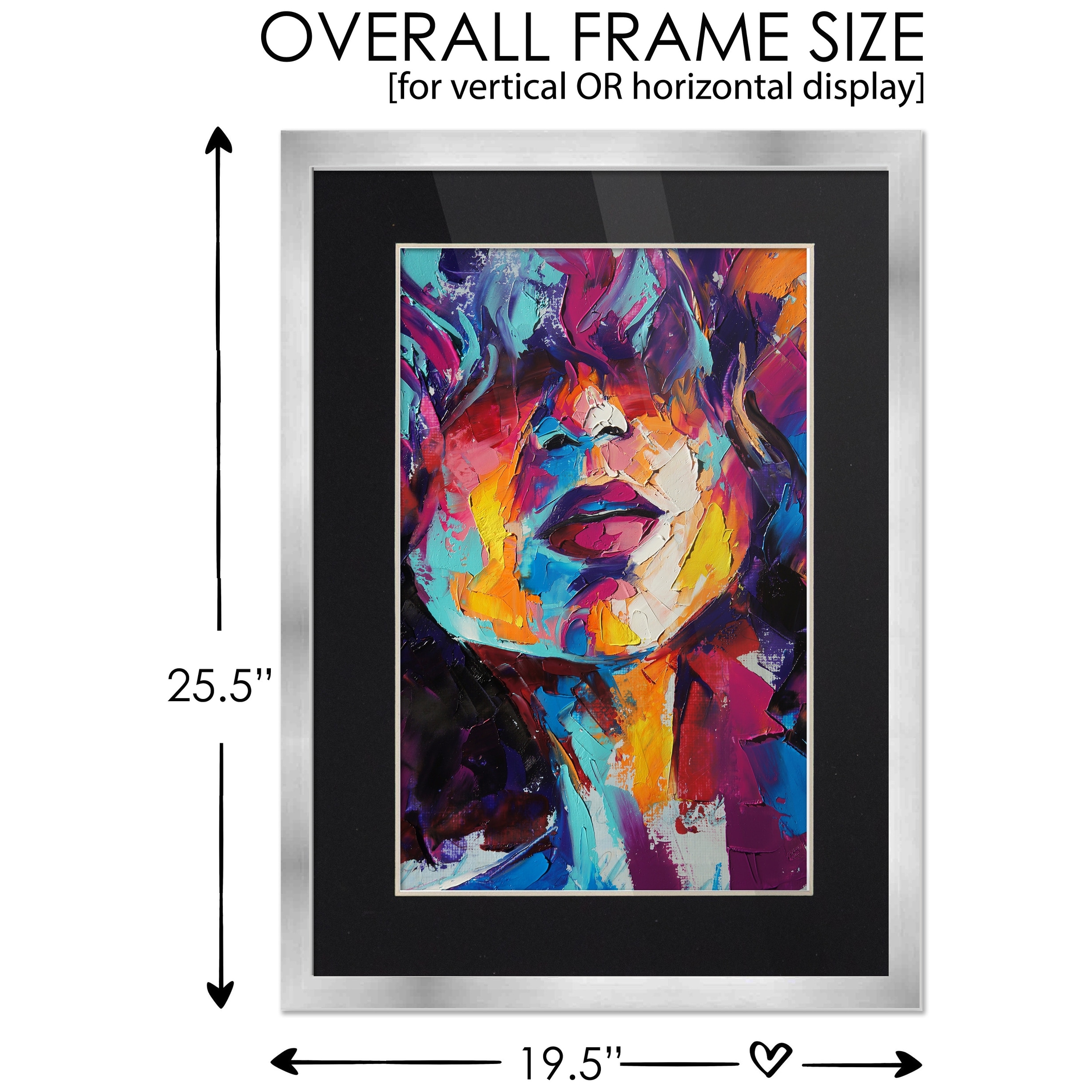 16x20 Frame with Mat - Silver 18x24 Frame Wood Made to Display Print or  Poster Measuring 16 x 20 Inches with Black Photo Mat - Bed Bath & Beyond -  38487246