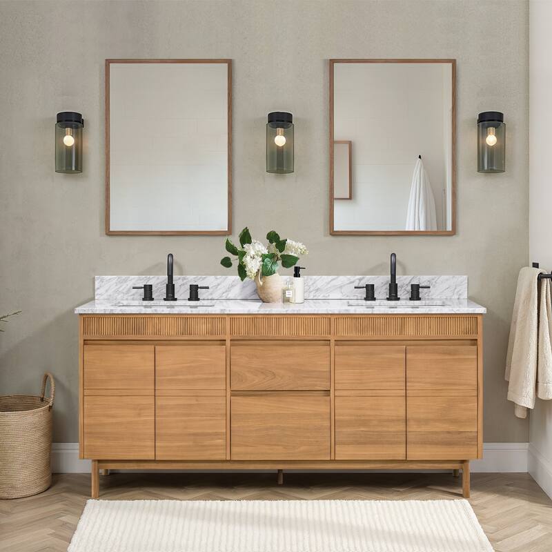 Avanity Kayla Bathroom Vanity Only in Natural Teak