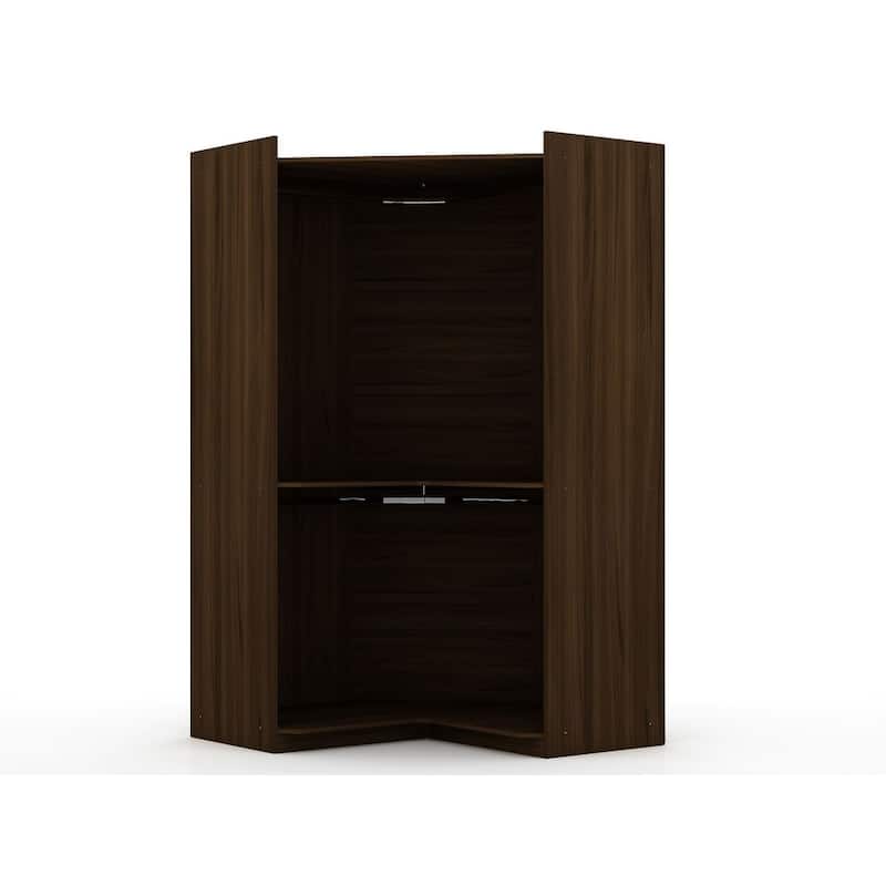 Manhattan Comfort Mulberry 2-Piece Wardrobe Closet