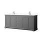 Option Dark Gray / Giotto Quartz Top / Polished Chrome